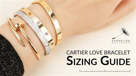 cartier bracelet sizing|cartier bracelet sizing chart.